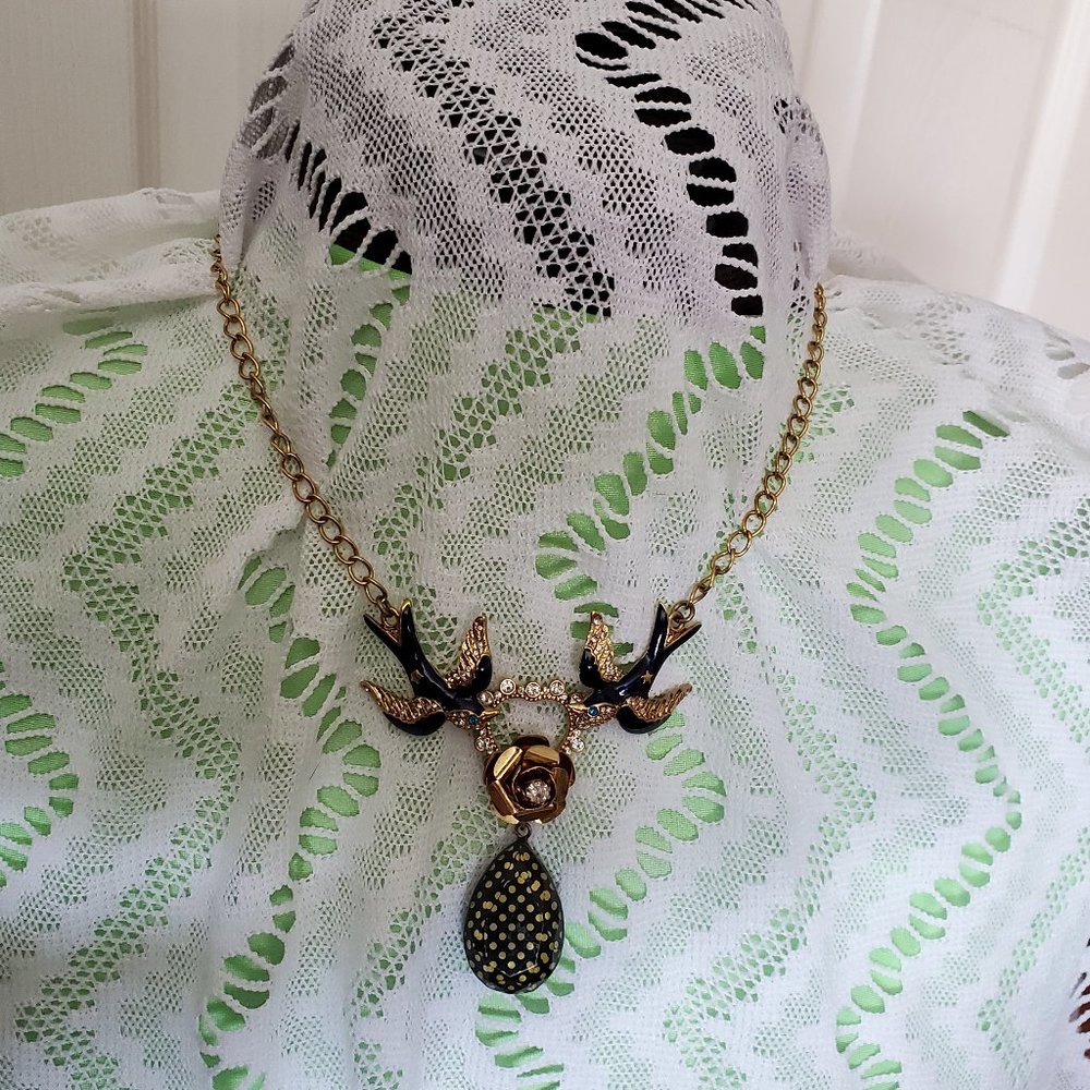 Betsey Johnson Swallow Nautical Necklace